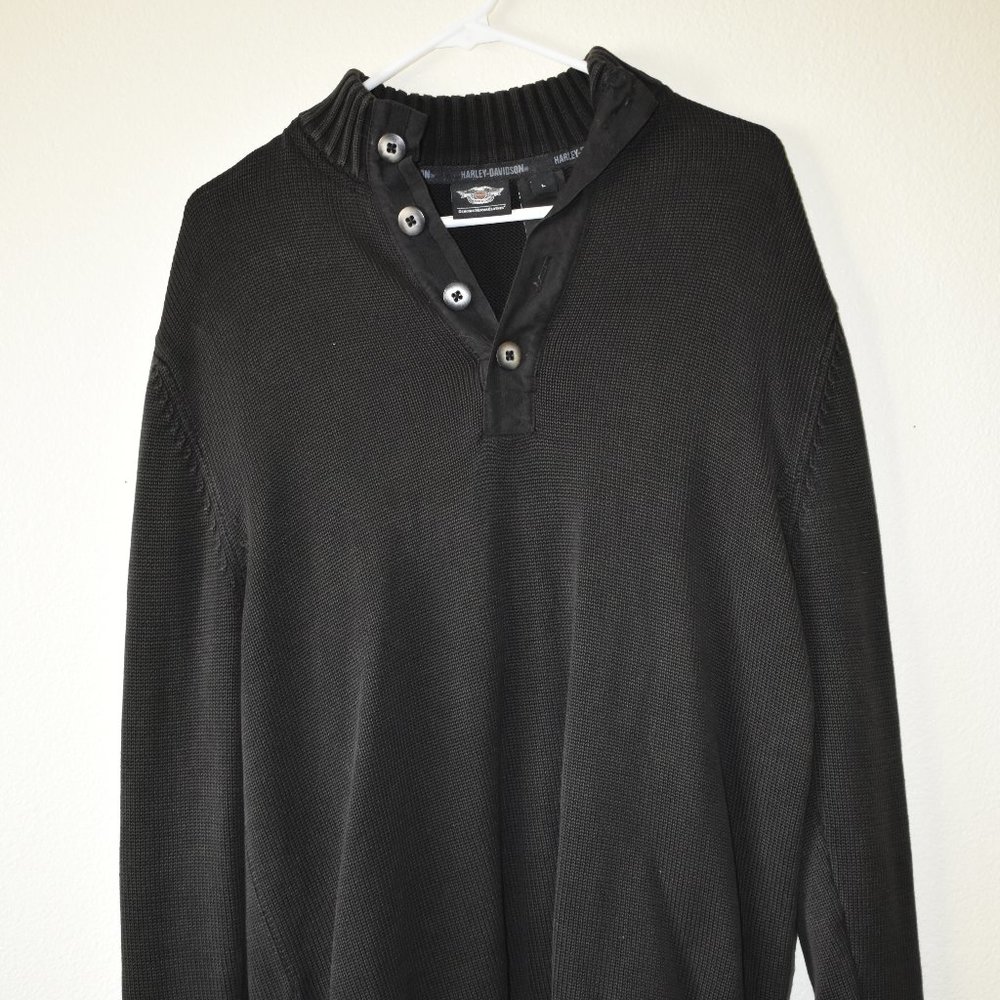 SOLD ON MERC. Harley-Davidson Knitted Sweater - Picture 2 of 7